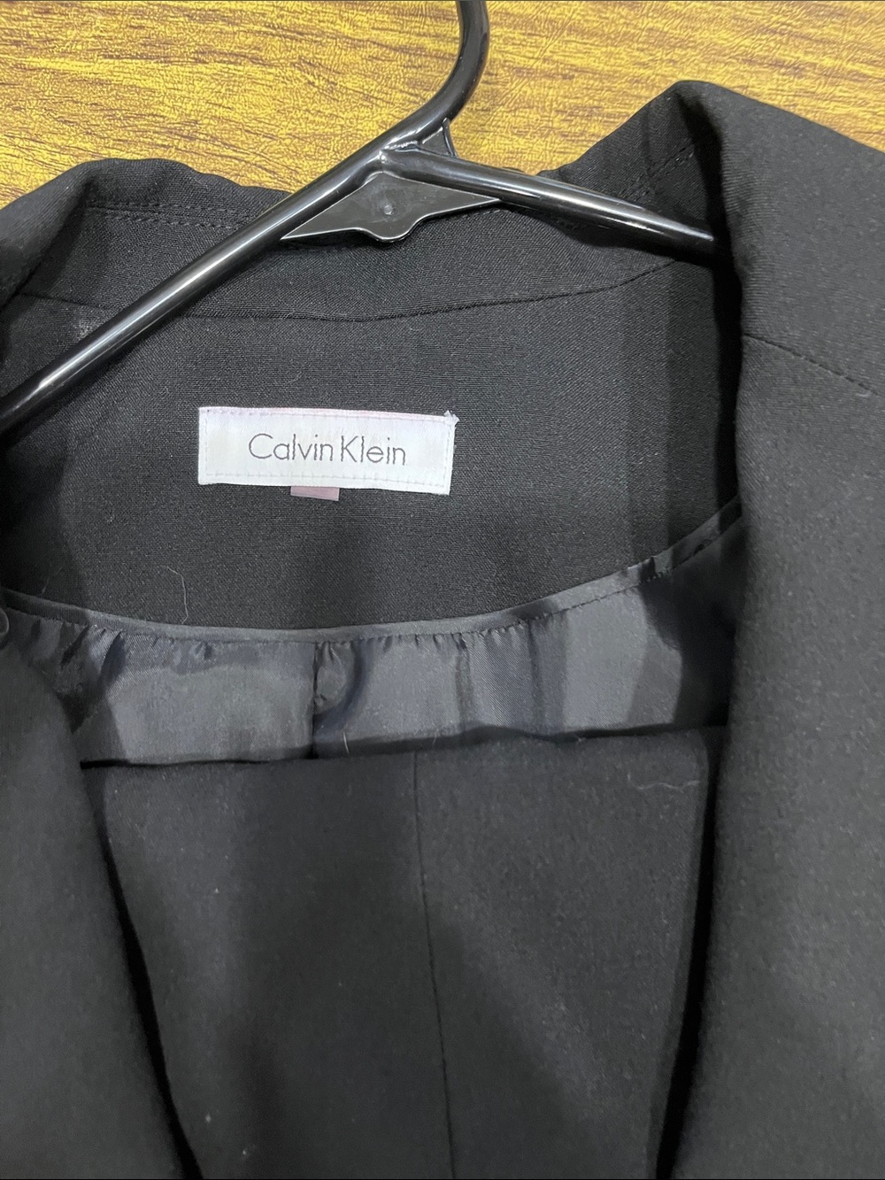 Calvin Klein Black Women's Single-Button Blazer pant suit - Picture 2 of 10